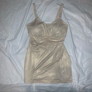 Y2K gold floral tank top